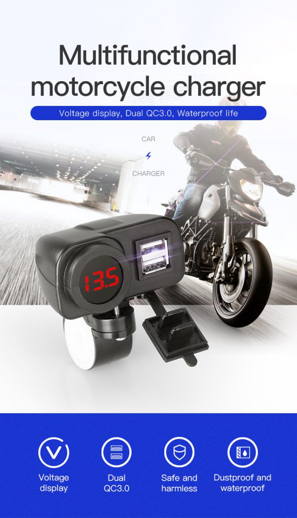 Motorcycle iphone charger