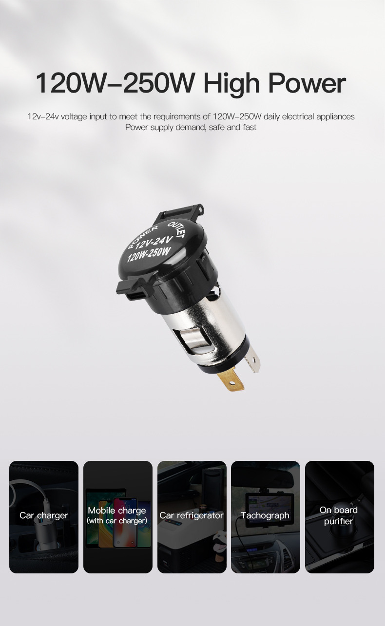 Dual usb car charger usb cigarette lighter