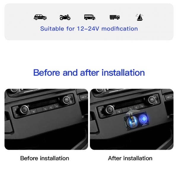 Switch panel jeep with superfast charger