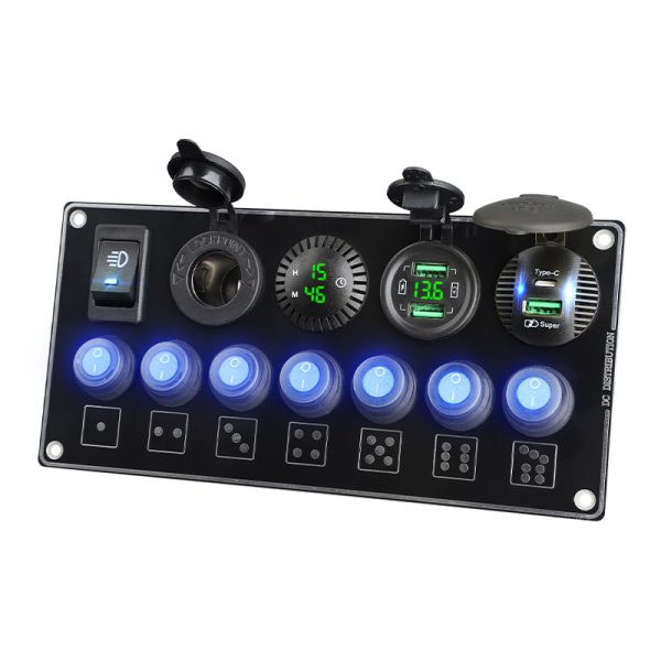 Camper van switch panel