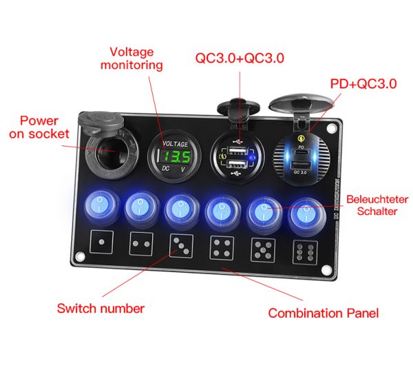 Custom switch panel for car