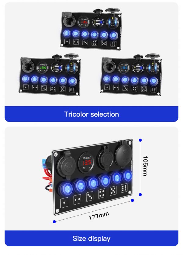 Custom switch panel for car