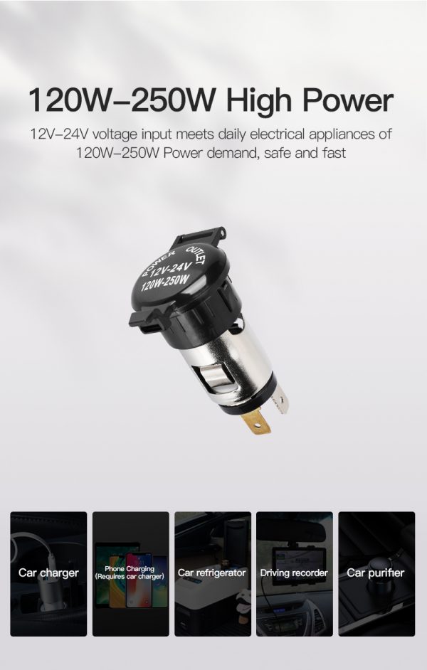 Fast car charger for iphone cigarette lighter car