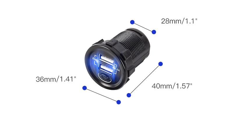 Dual USB car charger