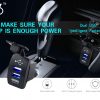 Square 12v usb car charger