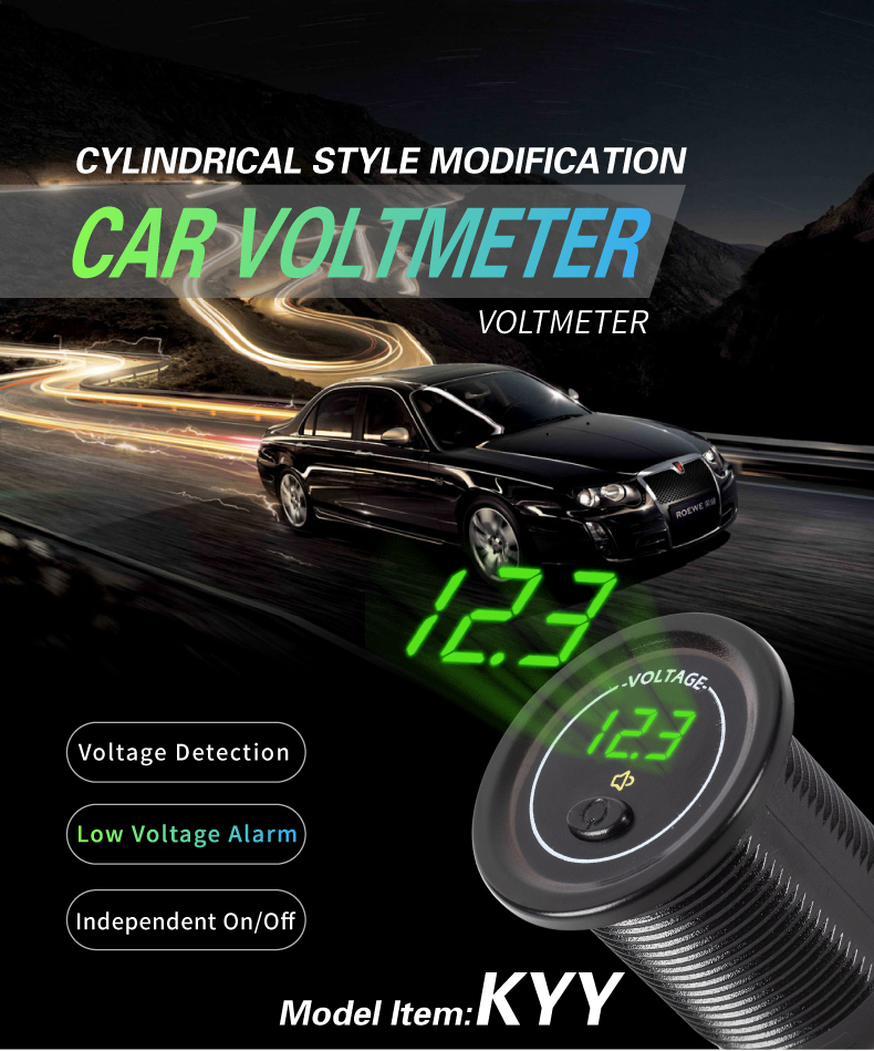 Car battery voltage