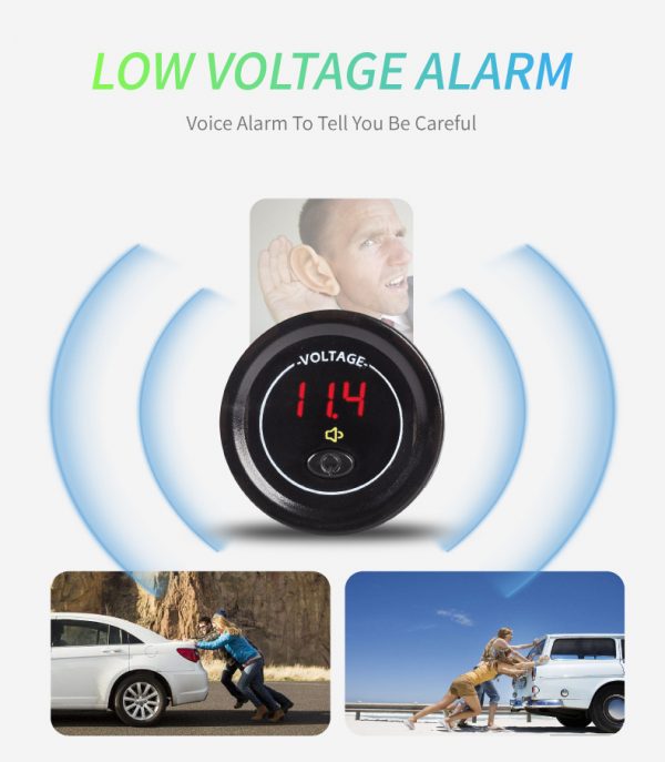 Car battery voltage