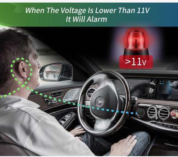 Car battery voltage