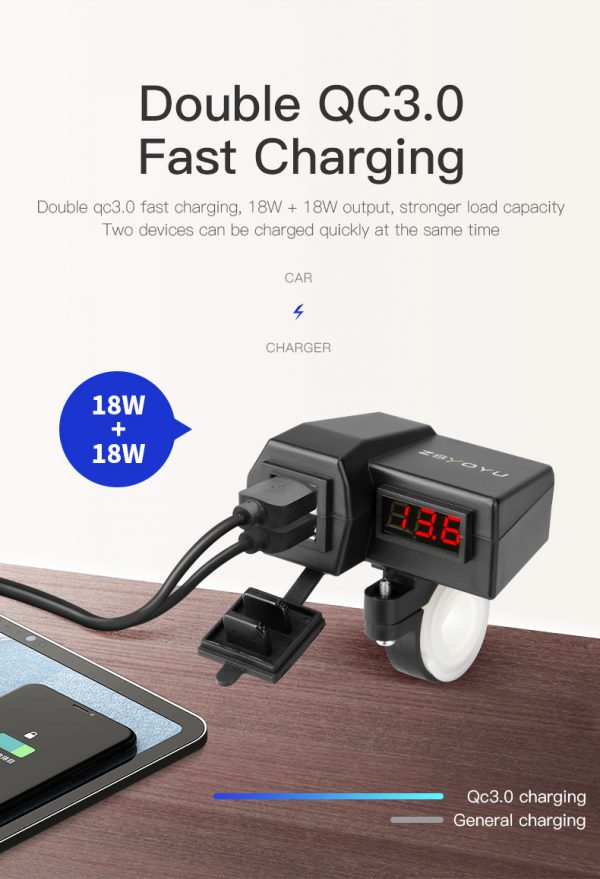 Motorcycle Phone Charger