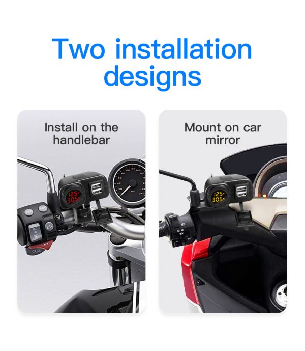 Motorcycle usb port