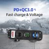 12v digital voltmeter PD car charger with on-off switch