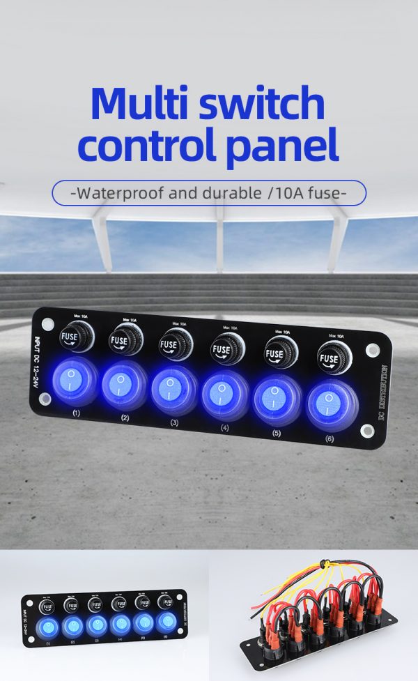 Custom marine switch panel