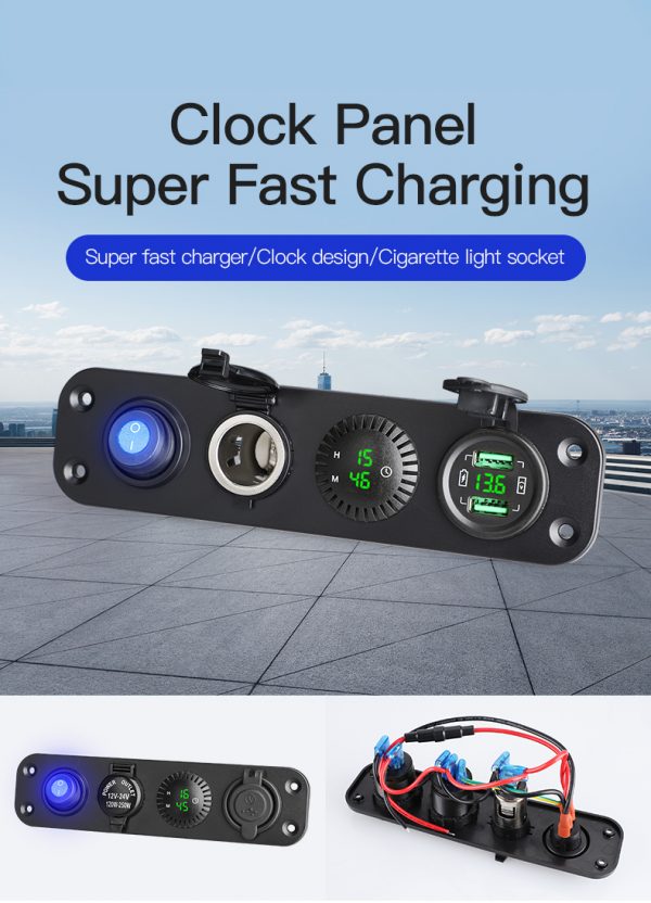 12 volt cigarette lighter plug super fast car charger