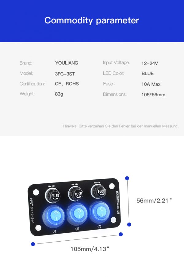 boat rocker switch panel