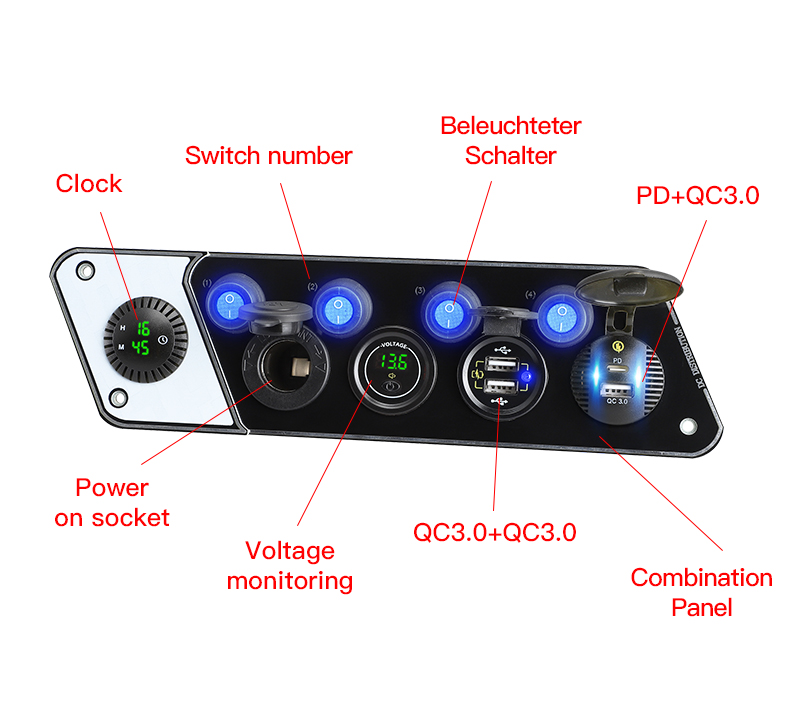 automotive switch panel