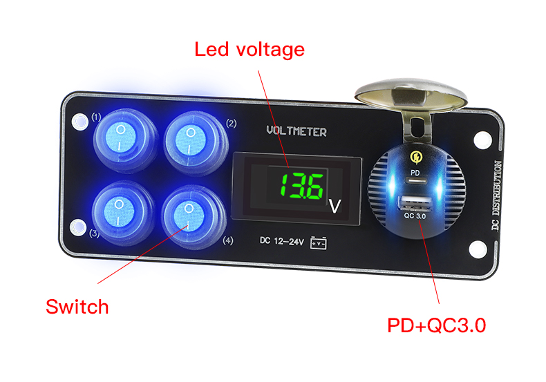 quickcar switch panel