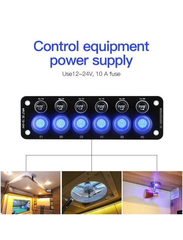 Custom marine switch panel