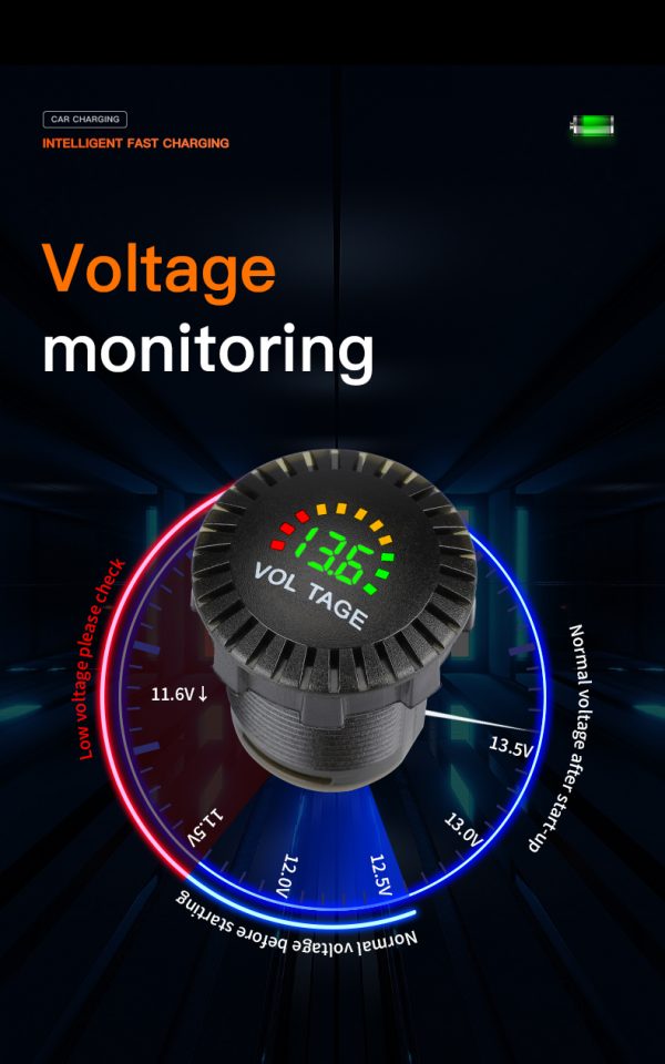 Car voltmeter