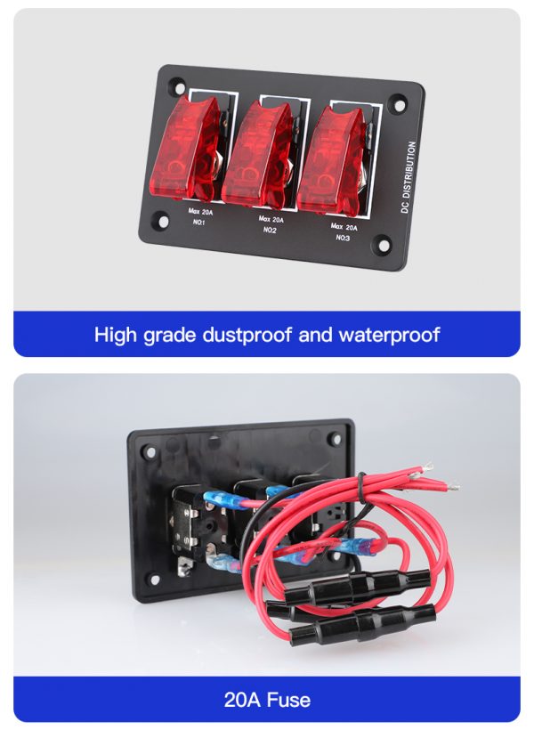 Switch panel for car