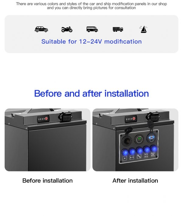 RV switch panel