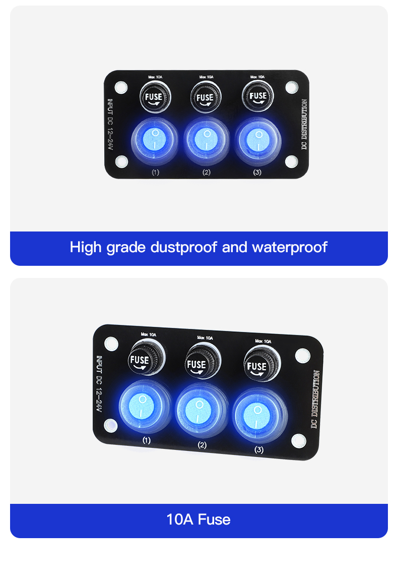 boat rocker switch panel