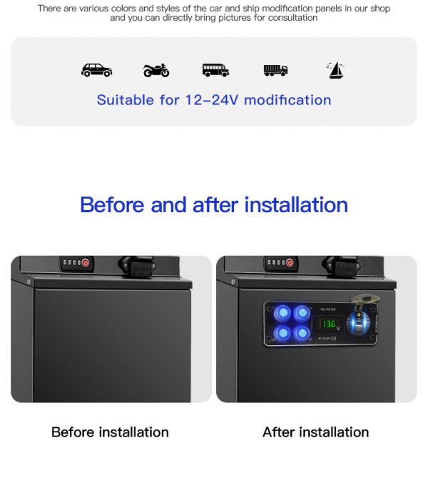 quickcar switch panel