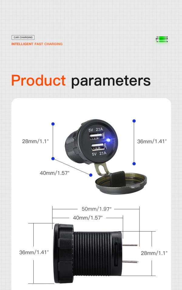 Car charger socket