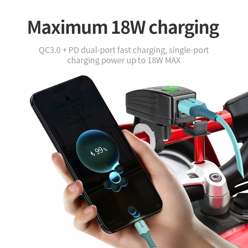 motorcycle cell phone charger