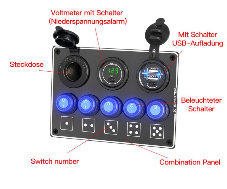 custom marine switch panel